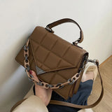 Women's Pu Leather Flap Shoulder Bag Classic Crossbody