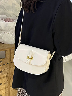 Women's Pu Leather Shoulder Crossbody Bag Chain Underarm