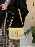 Women's Pu Leather Shoulder Crossbody Bag Chain Underarm