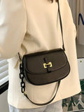 Women's Pu Leather Shoulder Crossbody Bag Chain Underarm