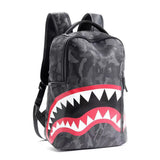 Men High capacity Backpack Leather School bag Waterproof Travel Bag Casual