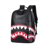 Men High capacity Backpack Leather School bag Waterproof Travel Bag Casual