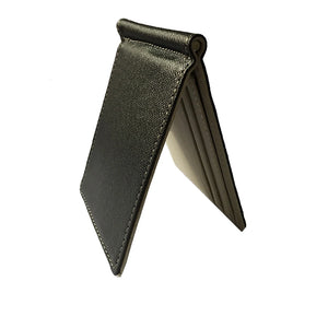 Men Short Wallets PU Leather Money Clips Solid Thin Wallet For Men