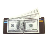 Short PU Leather Men Wallet Money Clip Solid Thin Purses