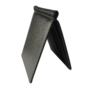 Short PU Leather Men Wallet Money Clip Solid Thin Purses