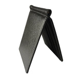 Short PU Leather Men Wallet Money Clip Solid Thin Purses