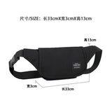 Men's Oxford Shoulder Bag Canvas Crossbody Handbag Travel Banana Bag