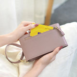 Mini Crossbody Shoulder Bag Women Cell Phone Pocket Ladies Purse Clutch Leather