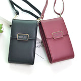 Mini Crossbody Shoulder Bag Women Cell Phone Pocket Ladies Purse Clutch Leather