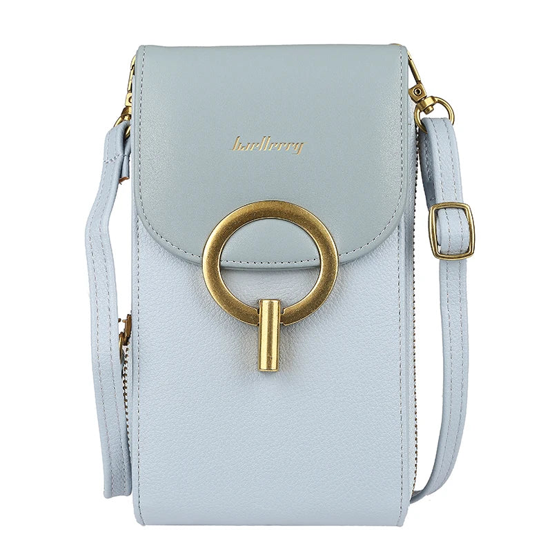 Mini Crossbody Shoulder Bag Women High Cell Phone Pocket Ladies Purse Clutch Lea