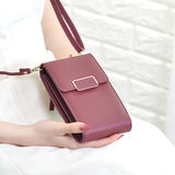 Mini Crossbody Shoulder Bag Women Cell Phone Pocket Ladies Purse Clutch Leather