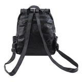 Minimalist PU Leather Backpack for Women