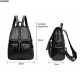 Minimalism Female Backpack PU Youth Women Bagpack Girl Casual Rucksacks