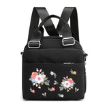 Embroidery Flowers Women's Tote Shoulder Bag Multifunction Handbags