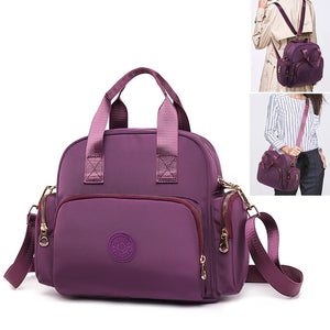 Women's Multifunction Nylon Shoulder Bag Tote Handbag