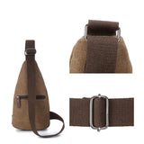 Men Vintage Canvas Zipper Hiking Waist Fanny Pack Bags