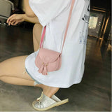 Kids Sweet PU Leather Crossbody Shoulder Bag