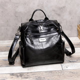 Vintage Tassel Backpack Solid Daypack for Women