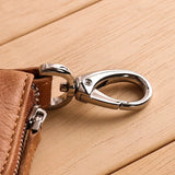 Leather Car Key Housekeeper Holders Multifunctional Key Wallets