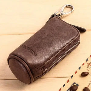 Leather Car Key Housekeeper Holders Multifunctional Key Wallets
