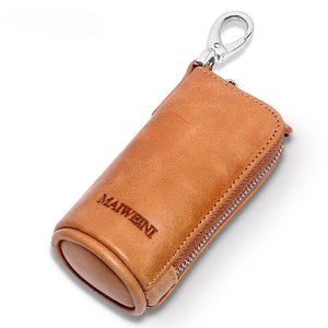 Leather Car Key Housekeeper Holders Multifunctional Key Wallets