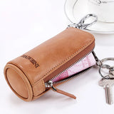 Leather Car Key Housekeeper Holders Multifunctional Key Wallets