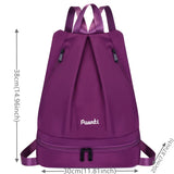 Nylon Laptop Backpack Women Travel Shoulder Bag