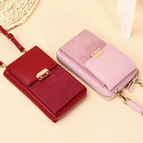 Soft PU Leather Crossbody Bag Small Phone Purse Shoulder Bags Mini Daily Use Bag