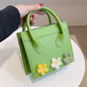 Women's Small Totes Bag Solid PU Leather Shoulder Crossbody Bags For Women
