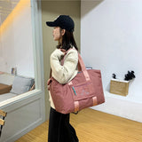 Nylon Travel Duffle Foldable Large Capacity Women Shoulder Bags
