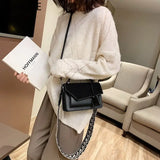 Frosted Shoulder Bag Small Square Bag