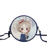 Sweet Girl Printed PU Leather Shoulder Bag
