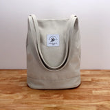 Canvas Bucket Bags Women Foldable Shoulder Bag Large Capacity Tote