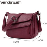 Soft Leather Women Shoulder Messenger Bag
