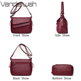 Soft Leather Women Shoulder Messenger Bag