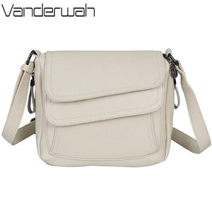 Soft Leather Women Shoulder Messenger Bag