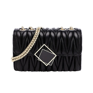 Stylish Crossbody Bag PU Leather Handbag Mini Messenger Bag