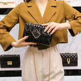 Stylish Crossbody Bag PU Leather Handbag Mini Messenger Bag