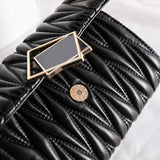Stylish Crossbody Bag PU Leather Handbag Mini Messenger Bag