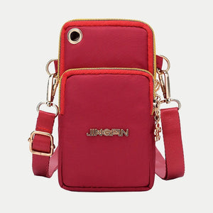 Women's Shoulder Bag Crossbody Messenger Phone Purse Waterproof Zipper Clutch