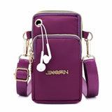 Women's Shoulder Bag Crossbody Messenger Phone Purse Waterproof Zipper Clutch