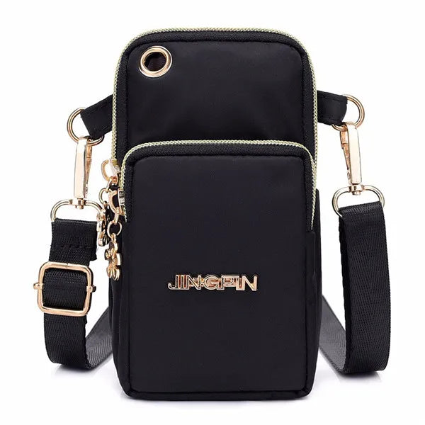 Women's Shoulder Bag Crossbody Messenger Phone Purse Waterproof Zipper Clutch
