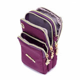 Women's Shoulder Bag Crossbody Messenger Phone Purse Waterproof Zipper Clutch