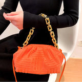 Women's High Cloud Shoulder Bag Chain Crossbody Clutch