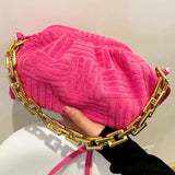 Women's High Cloud Shoulder Bag Chain Crossbody Clutch