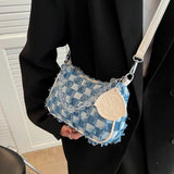 Women's High Denim Shoulder Bag Crossbody Tote