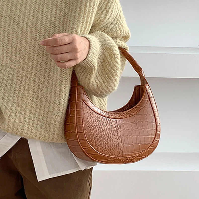 Nylon Zipper Casual Underarm Bag Colors Ladies Handbags