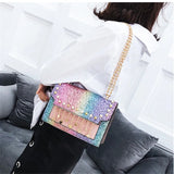 Women's Pearl Chain Crossbody Bag Messenger Bag