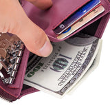Minimalist Soft Leather Key Wallet for Women Men
