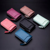 Minimalist Soft Leather Key Wallet for Women Men